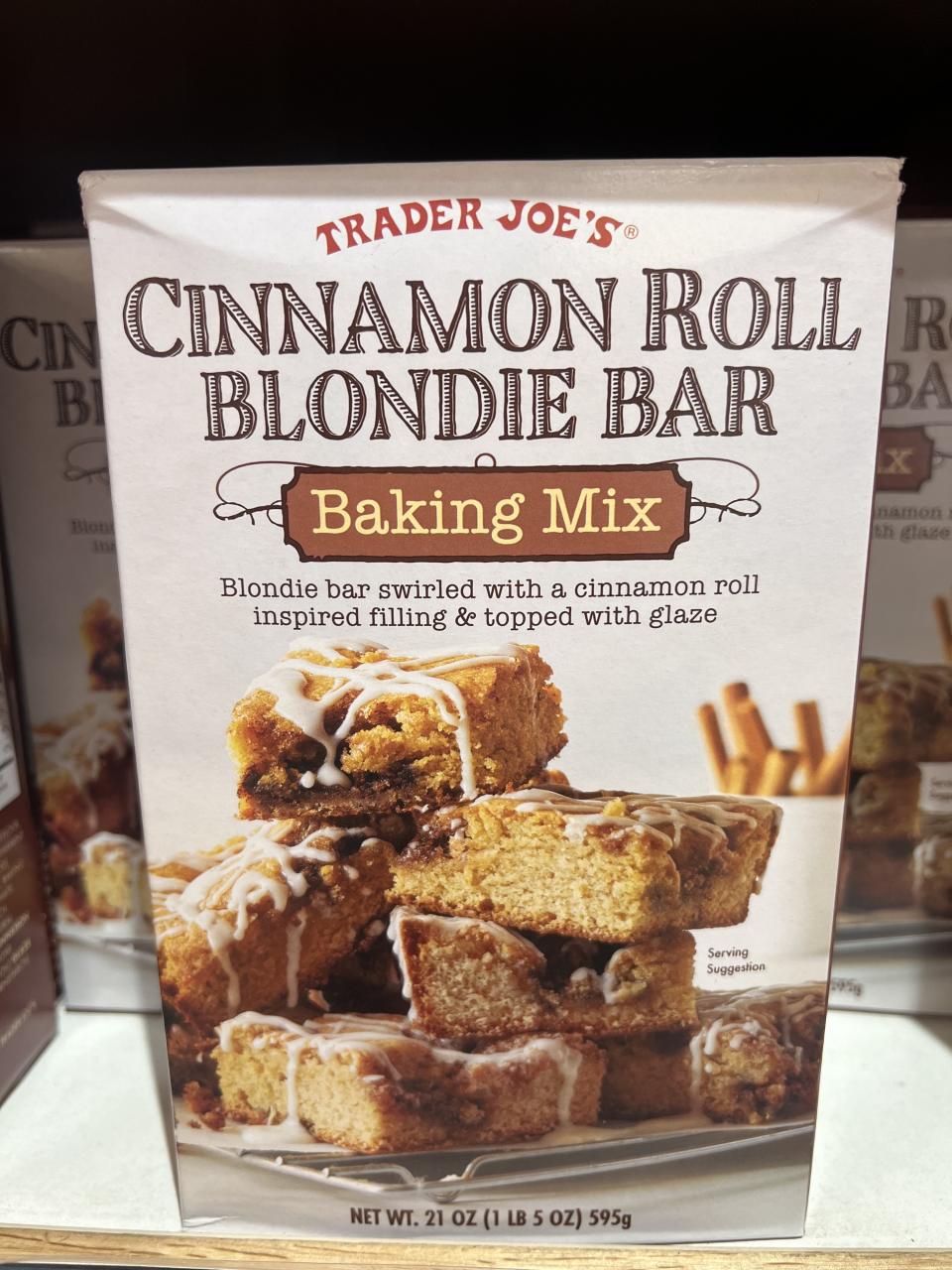 Cinnamon Roll Blondie Bar Baking Mix