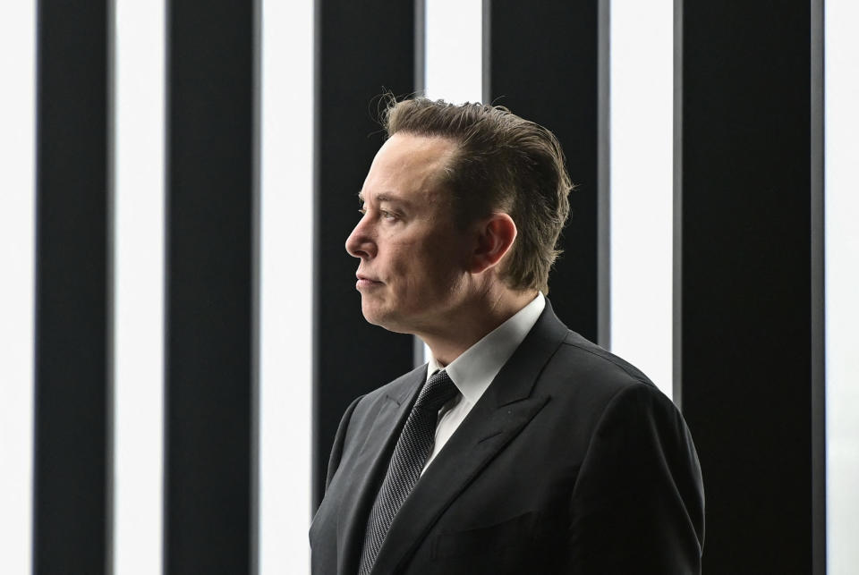 Tesla-Chef Elon Musk will ein neues Werk in Shanghai bauen.  - Copyright: Patrick Pleul / POOL / AFP