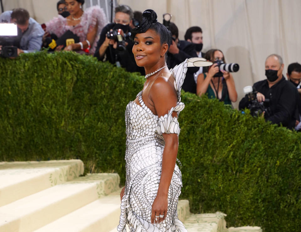 NEW YORK, NEW YORK - SEPTEMBER 13: Gabrielle Union attends 2021 Costume Institute Benefit - In America: A Lexicon of Fashion at the Metropolitan Museum of Art on September 13, 2021 in New York City. (Photo by Sean Zanni/Patrick McMullan via Getty Images)