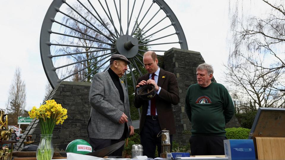 The Prince of Wales at the Gresford Colliery Disaster memorial