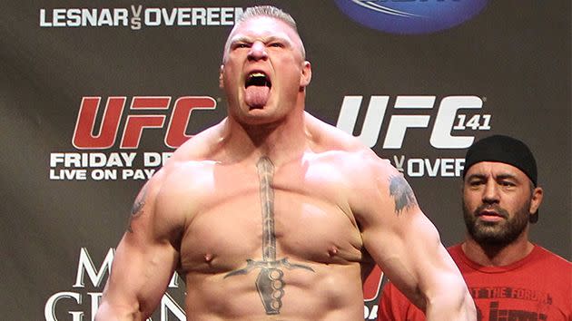 Lesnar during his last stint in UFC. Image: Getty