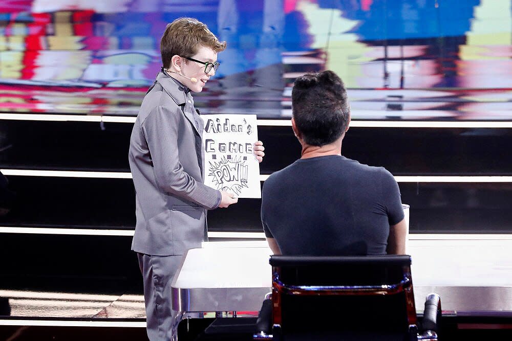 AMERICA'S GOT TALENT: ALL-STARS -- "Auditions 4" Episode 104 -- Pictured: (l-r) Aiden McCann, Simon Cowell