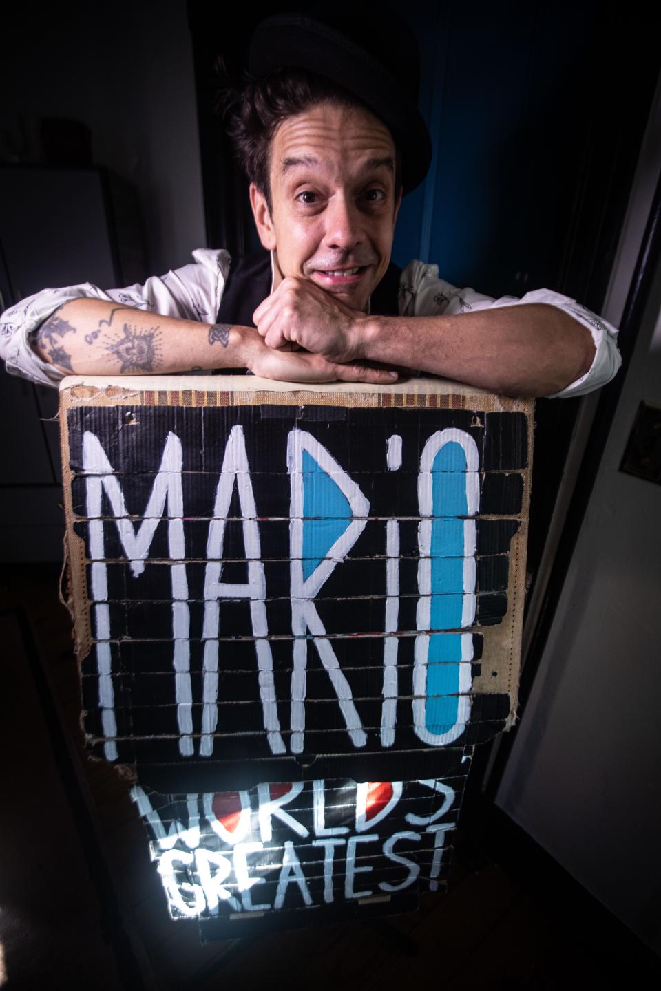 Mario Marchese will be making his off-Broadway debut when he brings his show "Mario the Maker Magician" to the Soho Playhouse in November. Mario, photographed at his home in Nyack Oct. 31, 2023, has created a show that is a combination of "vaudeville and magic, cardboard and robots, science and innovation."