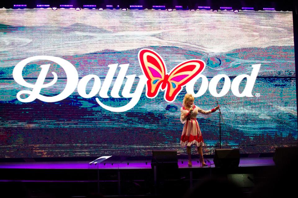 During an appearance at the Celebrity Theatre on Dollywood's opening day, Dolly Parton not only talked about upcoming season at the growing park, but also recapped  her own busy 2023.