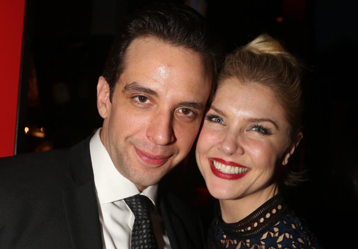 Nick Cordero and Amanda Kloots on Feb. 19, 2017, in New York City. (Photo: Bruce Glikas via Getty Images)