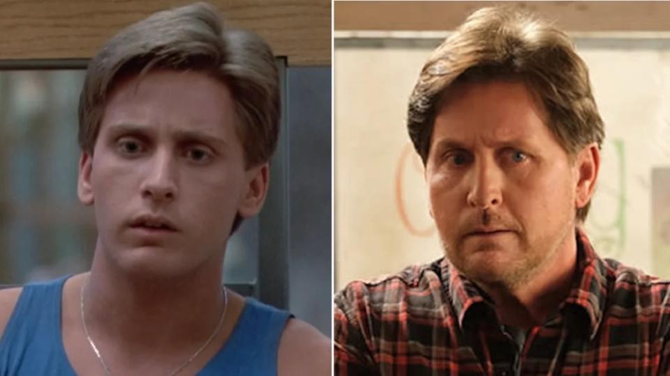 Emilio Estevez in "The Breakfast Club" and in "The Mighty Ducks"