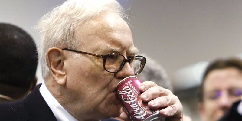 File photo: Berkshire Hathaway chairman Warren Buffett drinks a can of Cherry Coke at the Berkshire Hathaway annual meeting in Omaha May 1, 2010. REUTERS/Rick Wilking