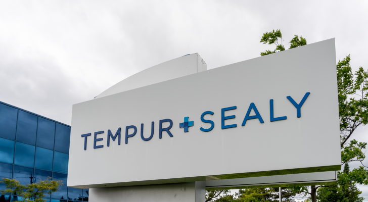 Tempur + Sealy sign is seen at Sealy Canada Ltd head office in Scarborough, On., Canada