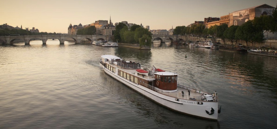 The Don Juan II on the River Seine.