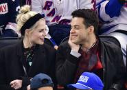 <p>After a string of glamorous award ceremony attendances, the couple kept it casual with a day date at a hockey game. Malek and Boynton sat together - and looked at each other adoringly - at the San Jose Sharks v New York Rangers ice hockey game at New York's Madison Square Garden.</p>