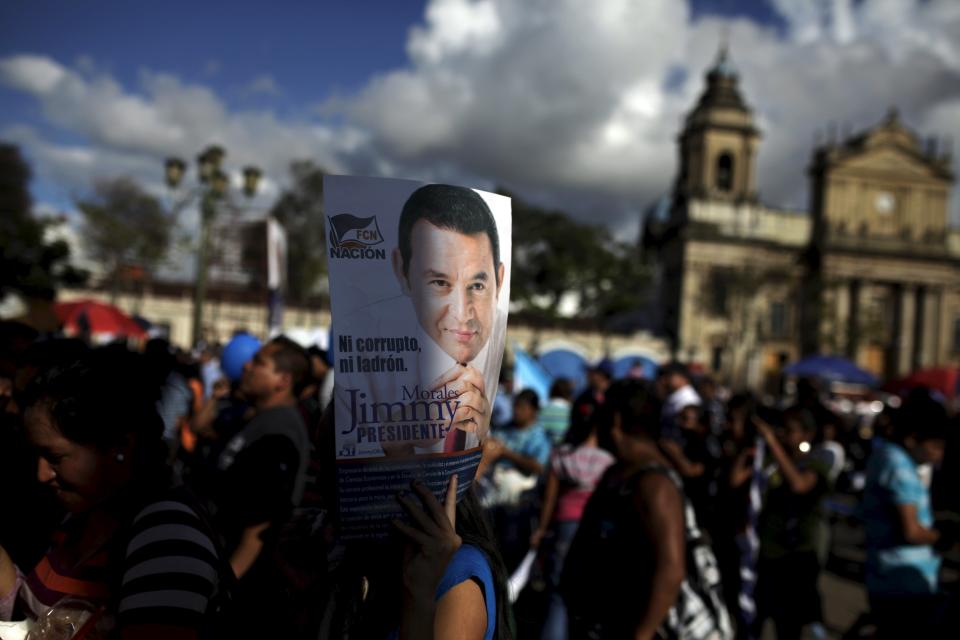 Former TV comedian, Jimmy Morales, wins Guatemala's presidential election