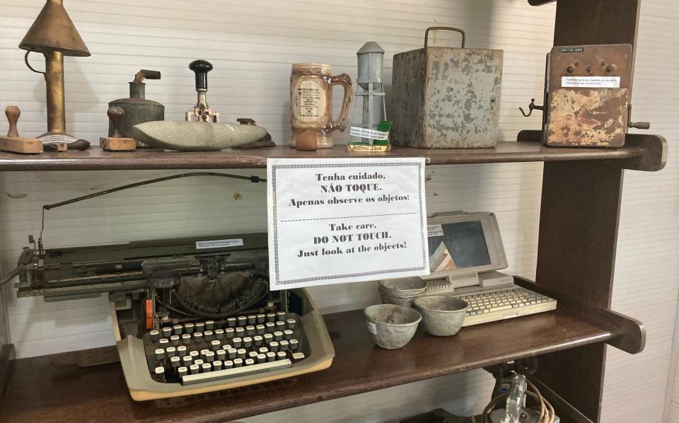 Artifacts in the Belterra museum