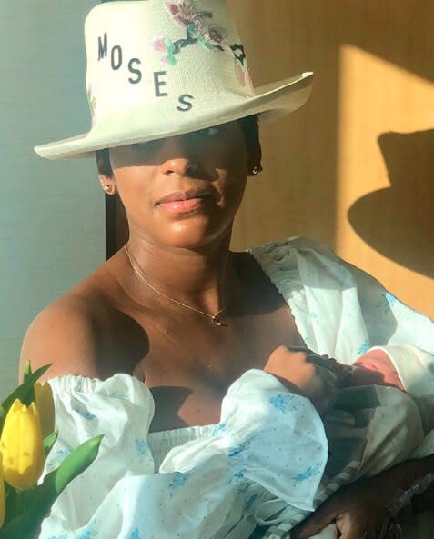 Former "Today" host Tamron Hall, 48, gives birth to first child, her "sonshine," Moses. Hall's husband, Steven Greener, took the sweet pic with the caption: "Photo credit: Dad who can't stop crying tears of joy."