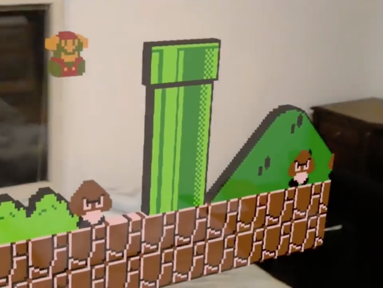 Super Mario Bros. on HoloLens