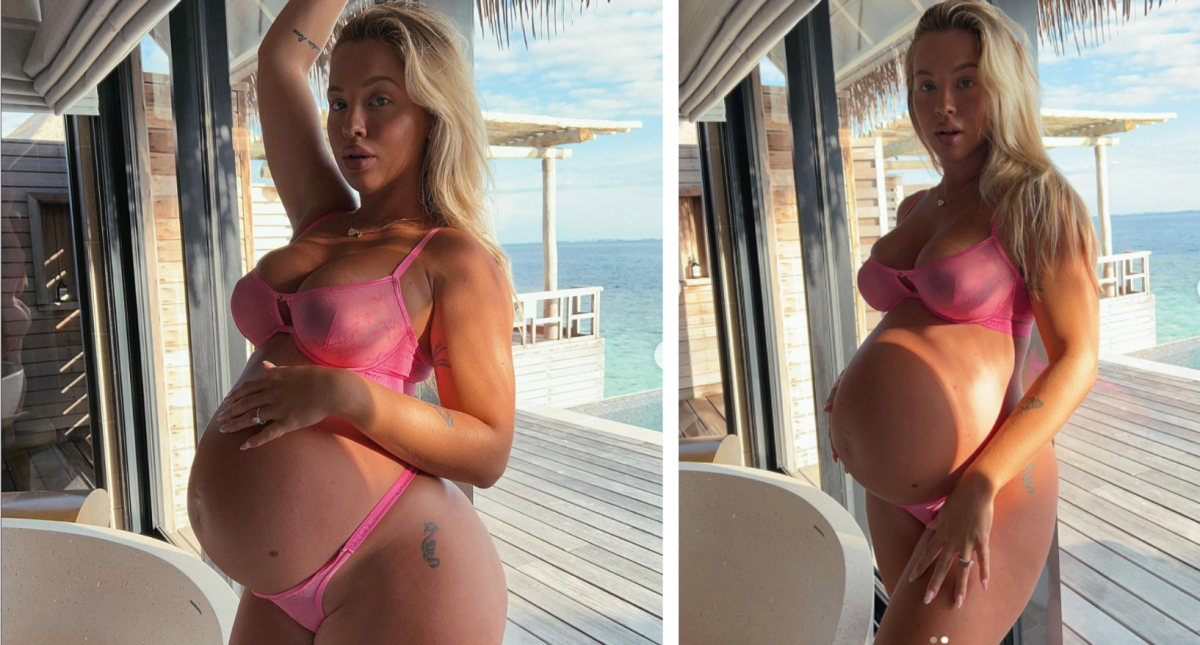 Beach Girl Nude Public Shower - Tammy Hembrow gets honest about pregnancy as she shows off bump