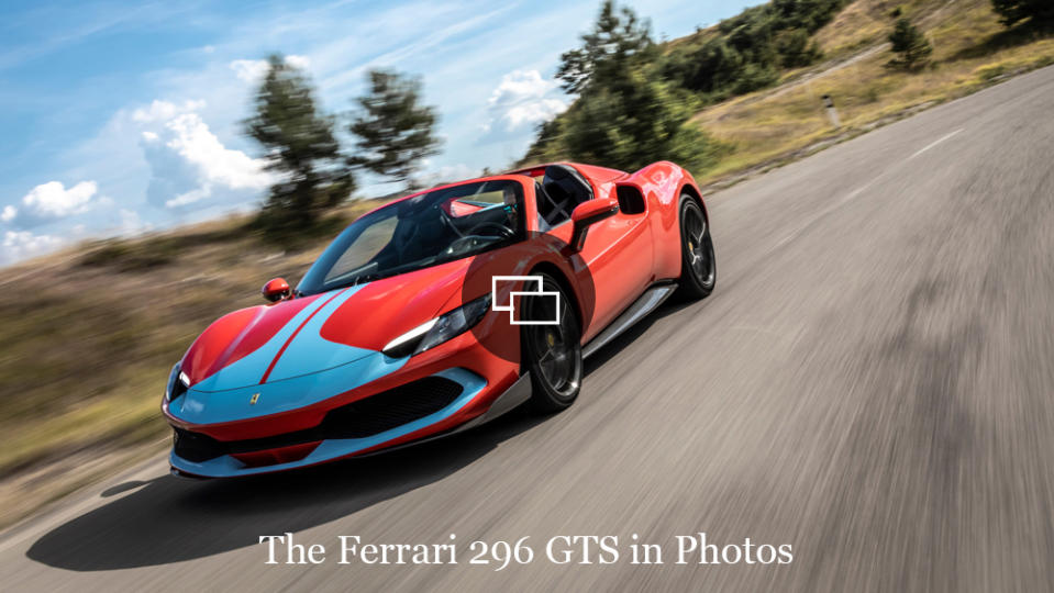 Driving the Ferrari 296 GTS.