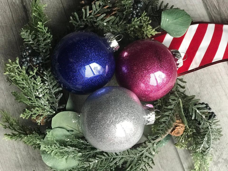 Glam Up Your Christmas Tree with DIY Glitter Ornaments