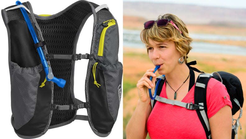 Make hydration easy with a Camelbak vest.