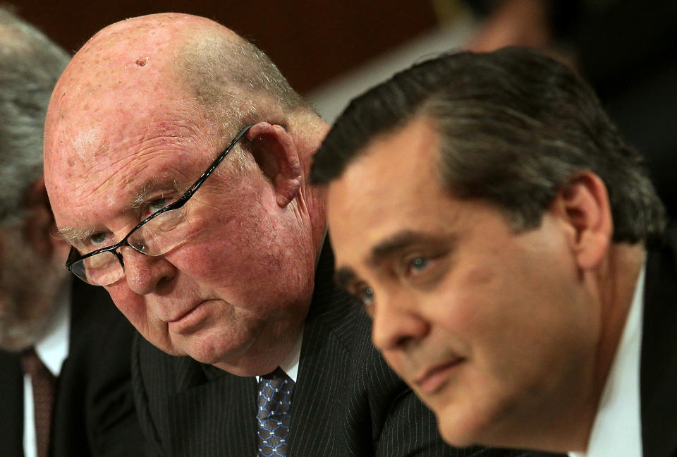 Jonathan Turley, right, and G. Thomas Porteous Jr.