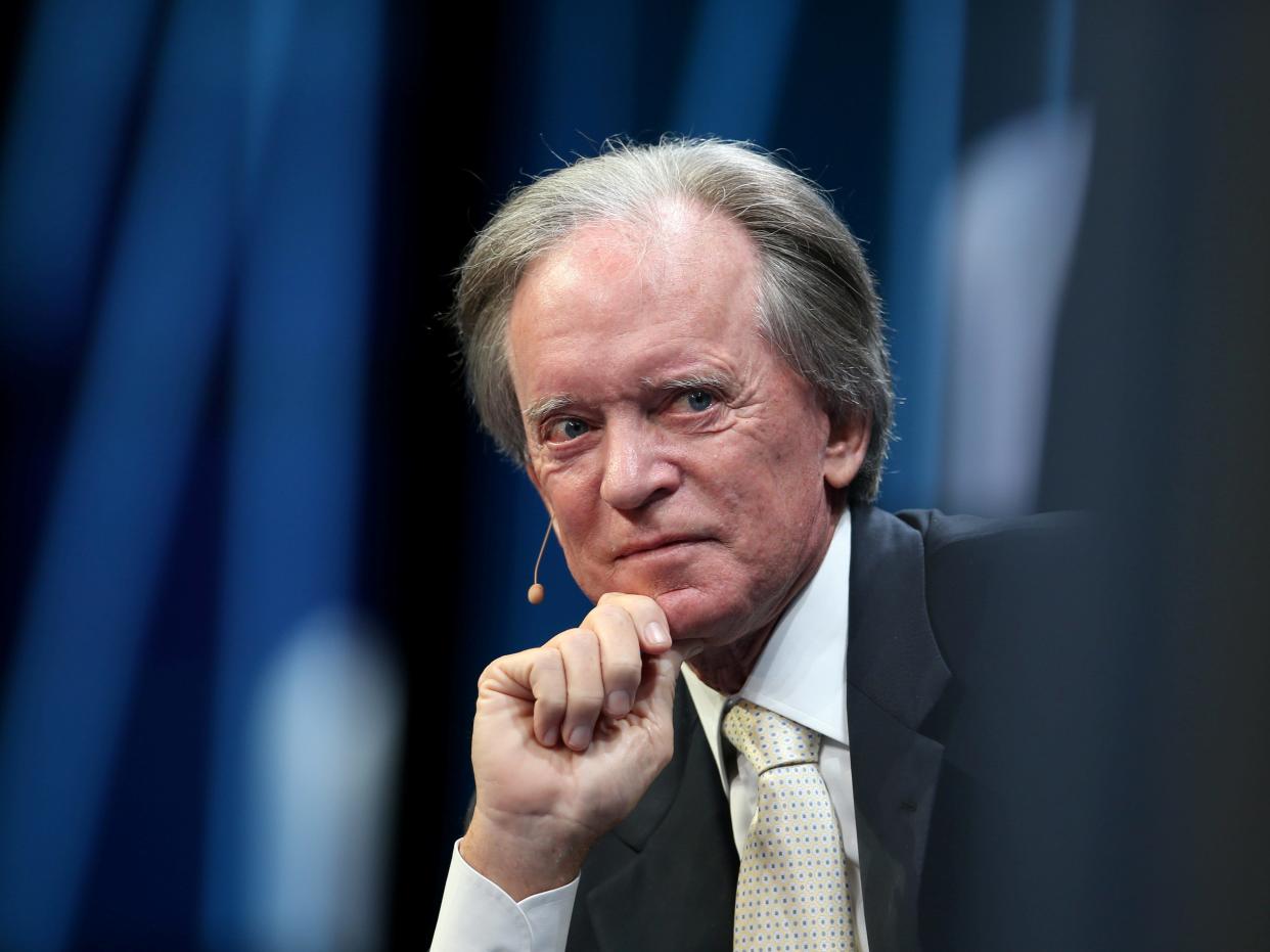 FILE PHOTO: Billionaire investor Bill Gross listens during the Milken Institute Global Conference in Beverly Hills, California, U.S., May 3, 2017. REUTERS/Lucy Nicholson/File Photo