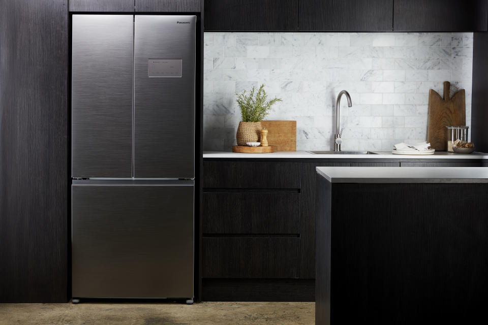 The Panasonic Prime+ fridge in a stainless steel finish