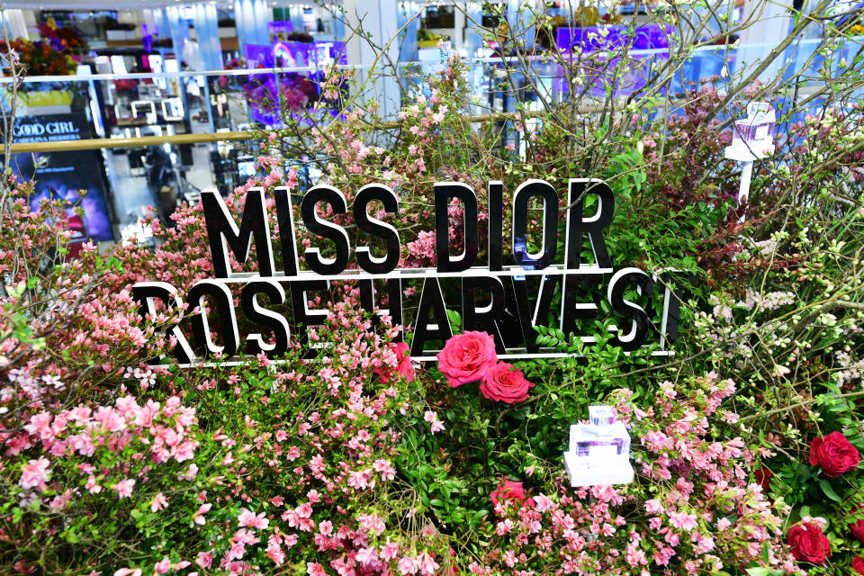 NEW YORK, NEW YORK - MARCH 26: A view of Dior displays during the Macy's Flower Show 2023 at Macy's Herald Square on March 26, 2023 in New York City. (Photo by Eugene Gologursky/Getty Images for Macy's, Inc.)