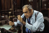 <p>Known for his roles as Phil Fish (Barney Miller, Fish) and Sal Tessio (The Godfather), Abe Vigoda passed away at 94 on January 26. — (Pictured) Abe Vigoda as Det. Phil Fish in a 1976 episode of ‘Barney Miller’. (ABC Photo Archives/ABC via Getty Images) </p>