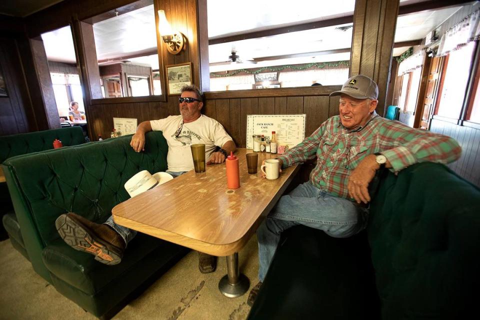 The iconic Jack Ranch Cafe in Cholame is closing its doors on Aug. 28, 2022. Longtime customers Pete Gettings and Brandy McCormack, both of Shandon, talk about the loss of the restaurant on Thursday, Aug. 25.