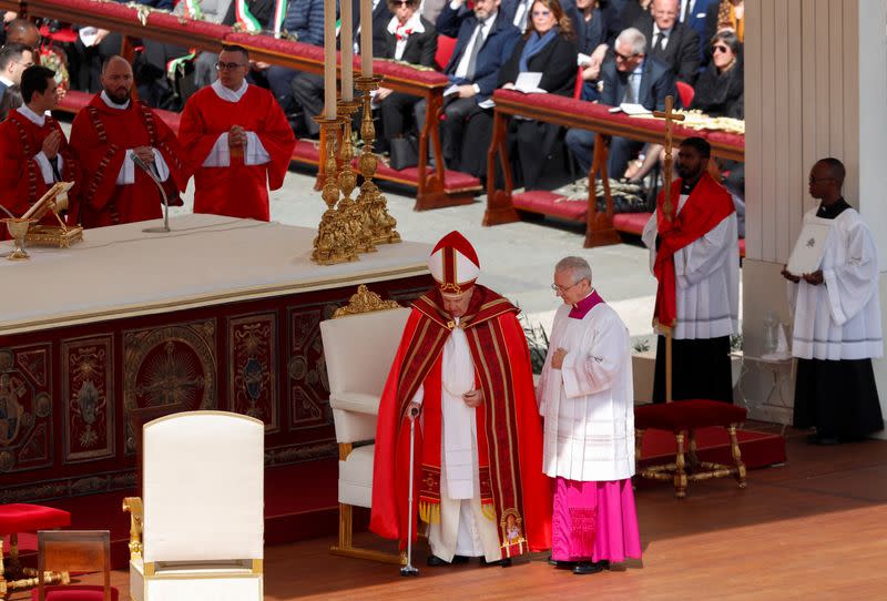 Palm Sunday Mass in Saint Peter's Square at the Vatican