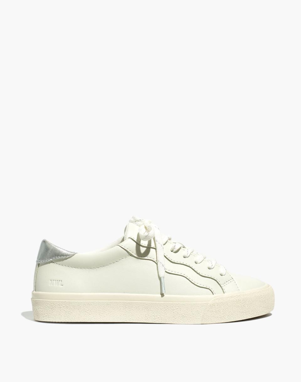 4) Sidewalk Low-Top Sneakers in Leather