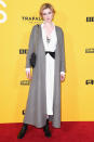 <p><strong>25 October </strong>Elizabeth Debecki wore a white shirt dress by Victoria Beckham as she attended the premiere of <em>Grace Jones: Bloodlight And Bami.</em></p>