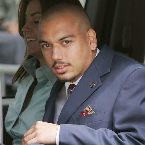 Brett Barnes at Jackson's 2005 child molestation trial - Credit: Getty Images