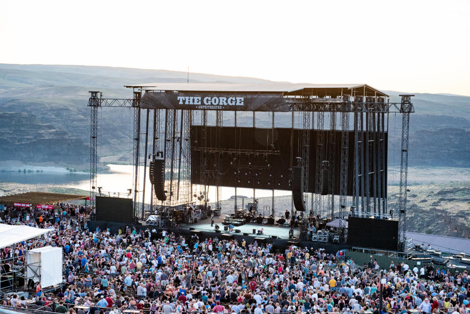 GEORGE, WASHINGTON - JUNE 01: The audience enjoys a performance by Brandi Carlile at the Gorge Amphitheatre on June 01, 2019 in George, Washington. (Photo by Jim Bennett/Getty Images)