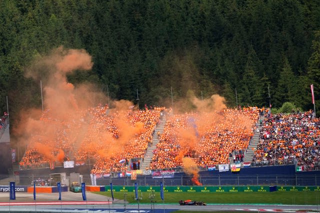 Verstappen was roared on by a passionate support 