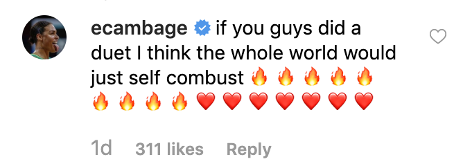 Comment on Tash Sultana's pic. Source: Instagram