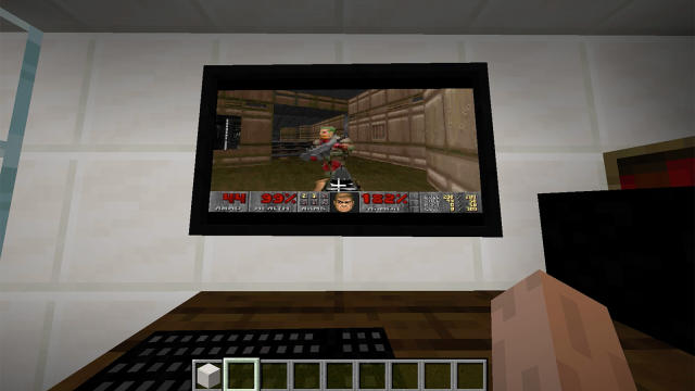 You can play 'Doom' inside 'Minecraft' using a virtual PC