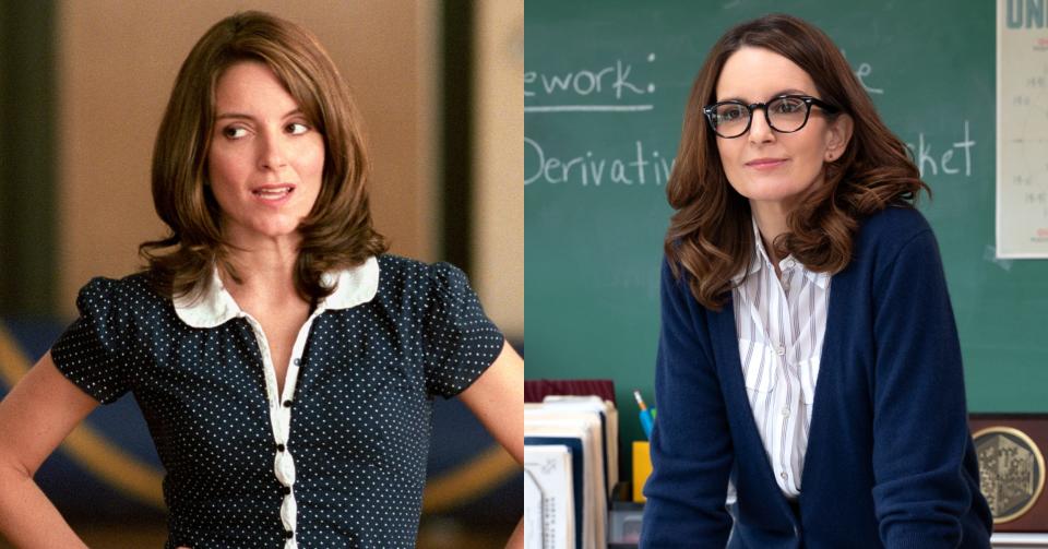 Tina Fey as Ms. Norbury in 2004 and 2024's "Mean Girls".