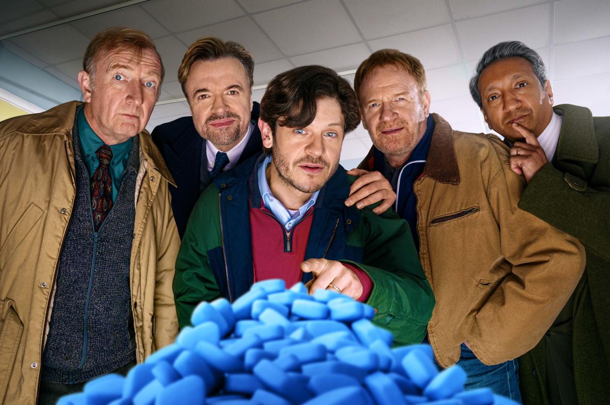  Men Up is a moving BBC1 drama about the development of impotence drug Viagra in 1994. 