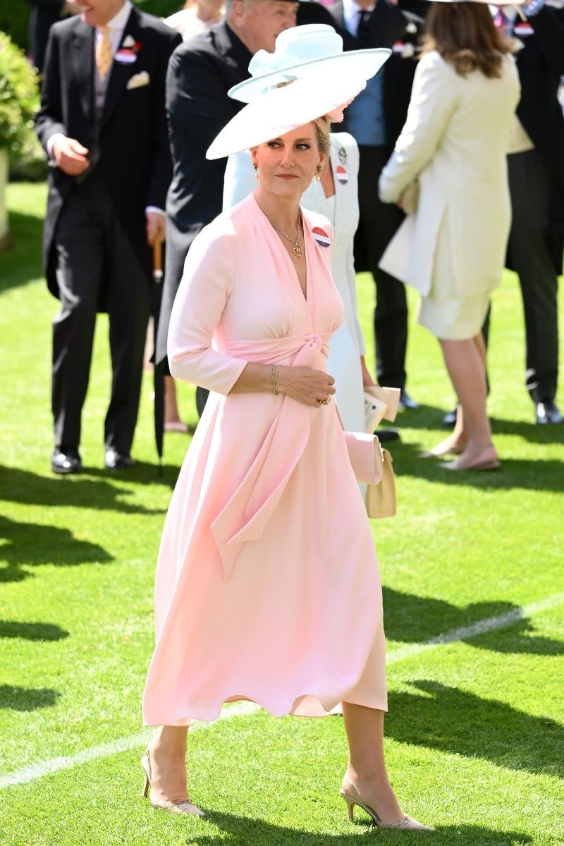 Sophie, Duchess of Edinburgh's  Pretty in Pink ensemble