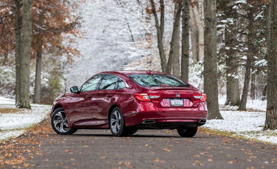 <p><strong>Honda's American Models</strong></p><p>• <a rel="nofollow noopener" href="https://www.caranddriver.com/honda/accord" target="_blank" data-ylk="slk:Accord;elm:context_link;itc:0;sec:content-canvas" class="link ">Accord</a></p><p>• <a rel="nofollow noopener" href="https://www.caranddriver.com/honda/civic" target="_blank" data-ylk="slk:Civic;elm:context_link;itc:0;sec:content-canvas" class="link ">Civic</a> (sedan only)</p><p>• <a rel="nofollow noopener" href="https://www.caranddriver.com/honda/cr-v" target="_blank" data-ylk="slk:CR-V;elm:context_link;itc:0;sec:content-canvas" class="link ">CR-V</a></p><p>• <a rel="nofollow noopener" href="https://www.caranddriver.com/honda/odyssey" target="_blank" data-ylk="slk:Odyssey;elm:context_link;itc:0;sec:content-canvas" class="link ">Odyssey</a></p><p>• <a rel="nofollow noopener" href="https://www.caranddriver.com/honda/pilot" target="_blank" data-ylk="slk:Pilot;elm:context_link;itc:0;sec:content-canvas" class="link ">Pilot</a></p><p>• <a rel="nofollow noopener" href="https://www.caranddriver.com/honda/ridgeline" target="_blank" data-ylk="slk:Ridgeline;elm:context_link;itc:0;sec:content-canvas" class="link ">Ridgeline</a></p>