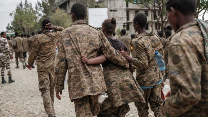 Ethiopian soldiers captured by Tigray, July 2021