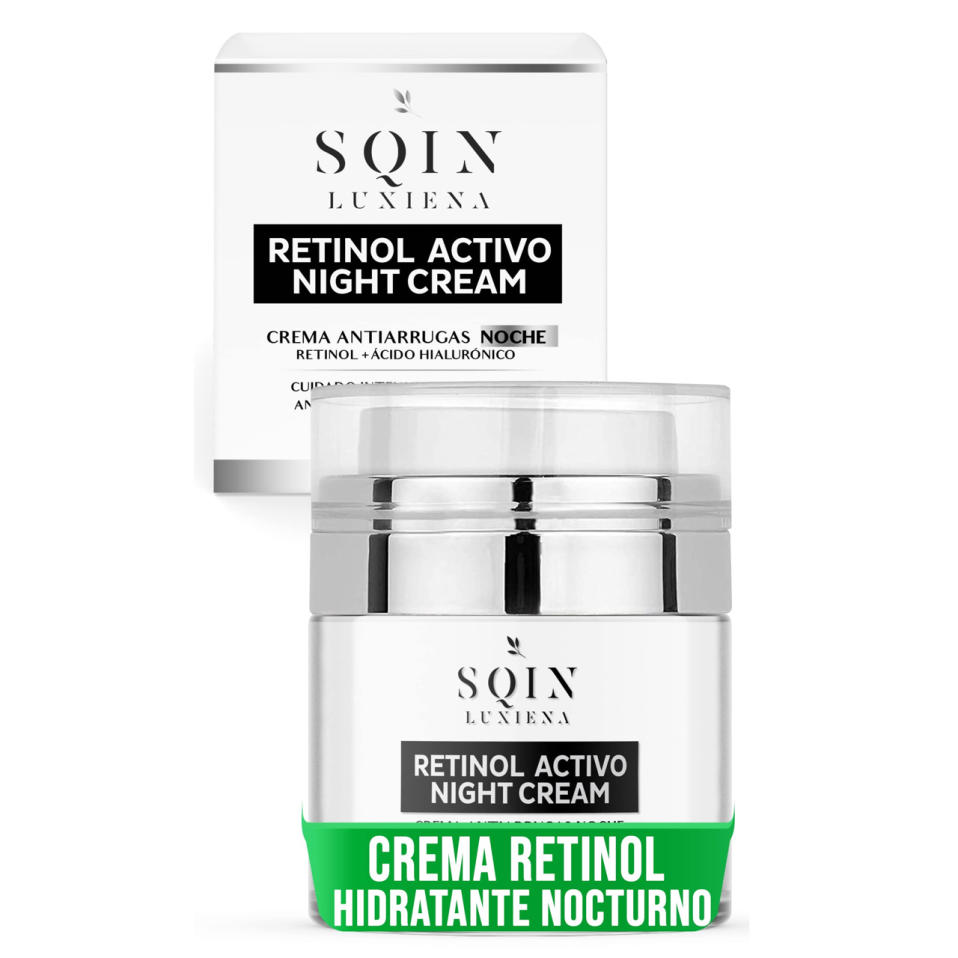 Crema hidratante facial retinol y ácido hialurónico SQIN