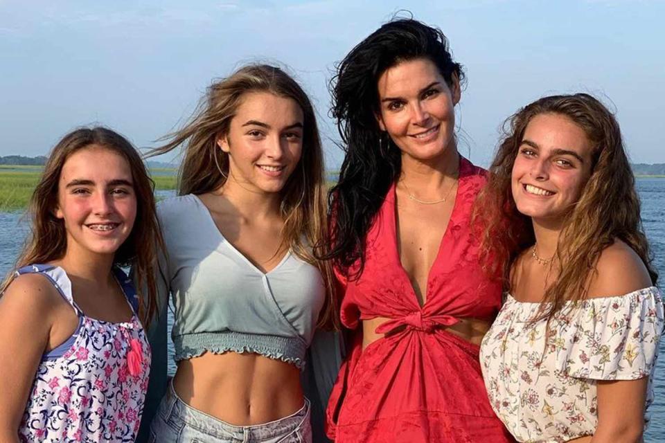 <p>Angie Harmon/Instagram</p> Angie Harmon with her daughters 