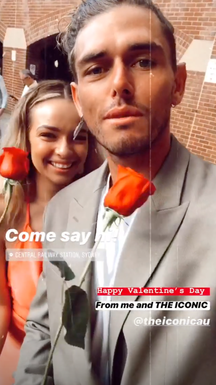 Bachelor Australia stars Abbie Chatfield and Timm Hanly pair up on Valentine's Day