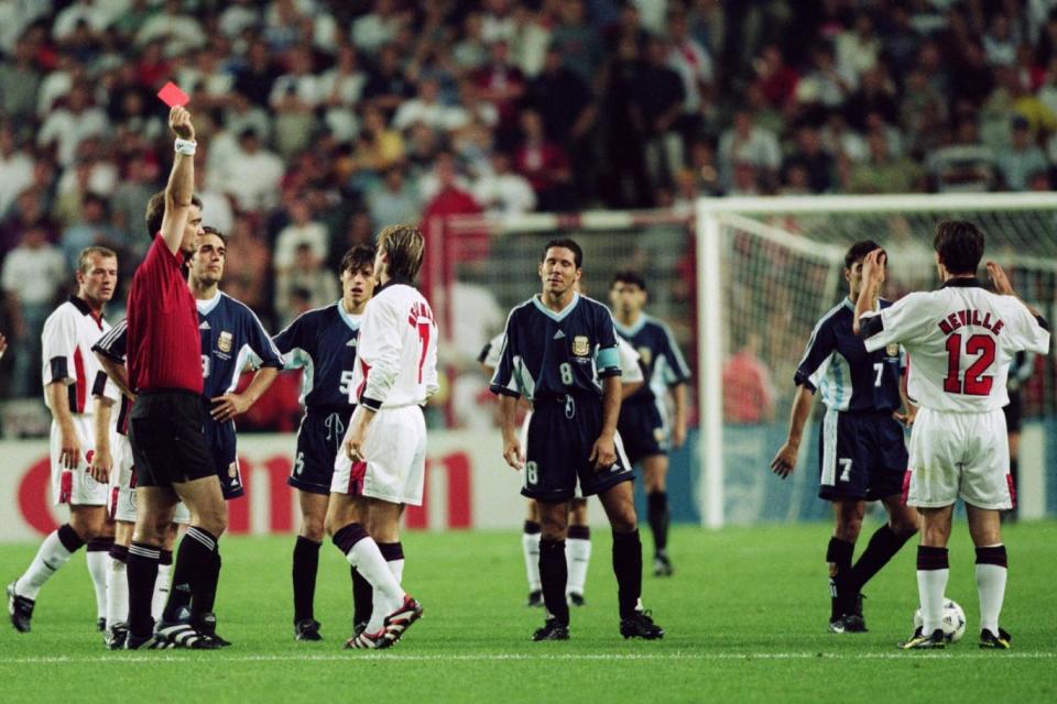 Landmark | Alli says he's not seen the footage which turned a nation against Beckham in 1998 (Getty Images)