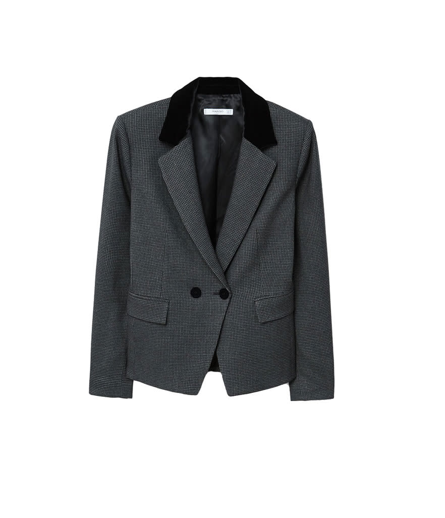 <p>Mango Lapels Houndstooth Suit Blazer, $100, <a rel="nofollow noopener" href="https://www.charlotterusse.com/qupid-metallic-ankle-booties/302346323.html?mrkgcl=776&mrkgadid=3208896685&rkg_id=h-cd68ae945012af739fd475391cadd3c2_t-1510864725&cid=cse:POLY:%3CDEVICE%3E:302346323&rkg_attid=3208896685&device=desktop&country=%3CCOUNTRY%3E&keyword=ankle%20booties" target="_blank" data-ylk="slk:mango.com;elm:context_link;itc:0;sec:content-canvas" class="link ">mango.com</a><br> (Data: Long Tall Sally, Instagram) </p>