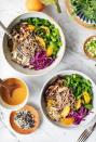 <p>Soy sauce and mushrooms are a match made in umami heaven, while even more fresh elements make this refreshing lunch bowl a flavor powerhouse.</p><p><em><em><a href="https://www.loveandlemons.com/sesame-orange-noodle-bowl/" rel="nofollow noopener" target="_blank" data-ylk="slk:Get the recipe from Love and Lemons »;elm:context_link;itc:0;sec:content-canvas" class="link ">Get the recipe from Love and Lemons »</a></em></em> </p>