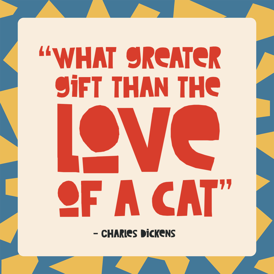 What greater gift than the love of a cat quote