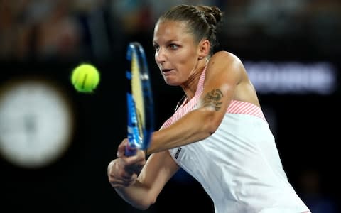 Pliskova on the attack - Credit: Getty Images