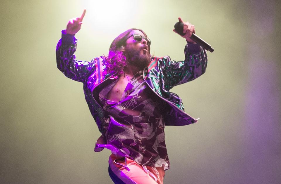 Singing like a banshee: Jared Leto (APA/AFP/Getty)